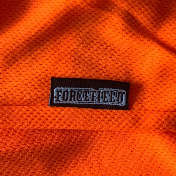 Safety Orange w/Reflectors V-Neck T-Shirt! - Picture 4 of 10